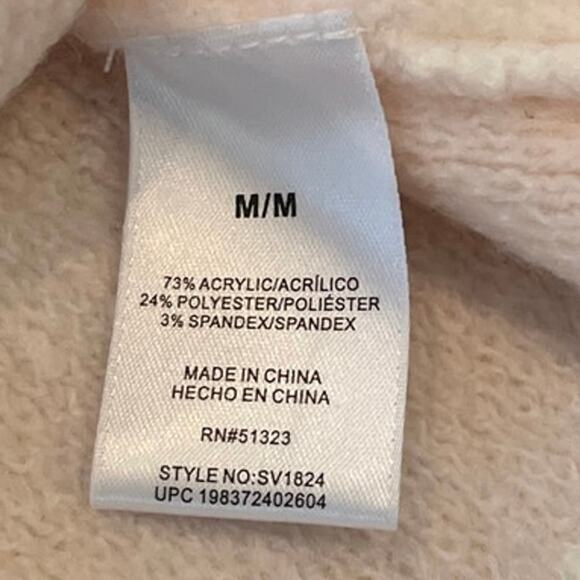 Vince Camuto Crewneck Heart Pullover Sweater Size Medium Pearls Novelty Boxy - Picture 5 of 9